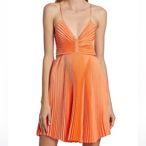 NWT ALC Ari pleated mini dress